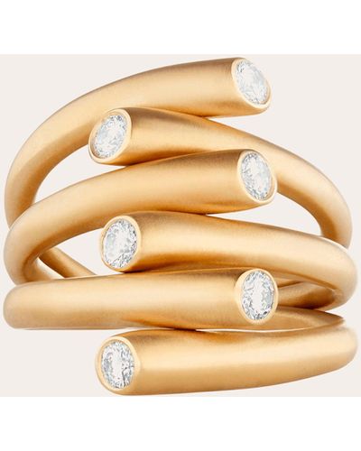 Carelle Whirl Diamond Ring - Metallic