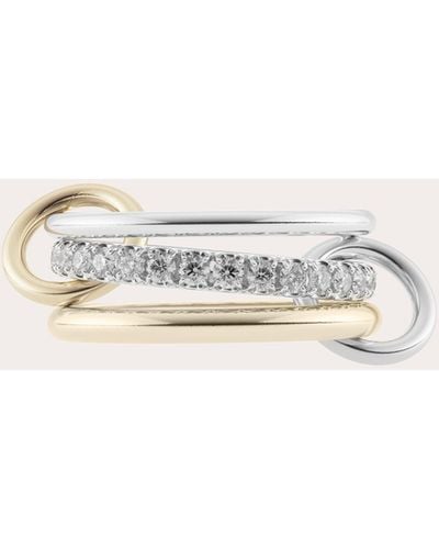 Spinelli Kilcollin Petunia Two-tone Diamond Linked Ring - Natural