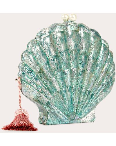 Emm Kuo Le Sirenuse Shell Clutch - Green