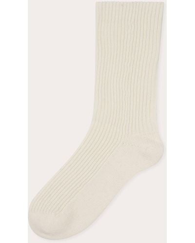 Loop Cashmere Snow Cashmere Socks Cashmere/elastane - Natural