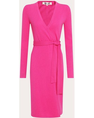Diane von Furstenberg Women's Linda Wrap Dress - Pink