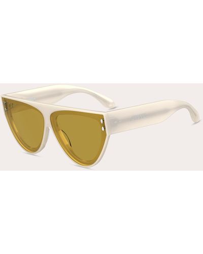 Isabel Marant Ivory Square Flat-top Sunglasses - Natural