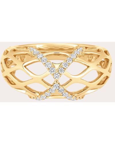 Sara Weinstock Dentelle Diamond Wave Ring - Natural