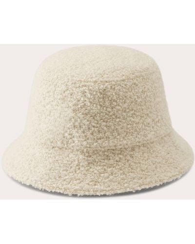 Helen Kaminski Mackenzie Bouclé Bucket Hat - Natural