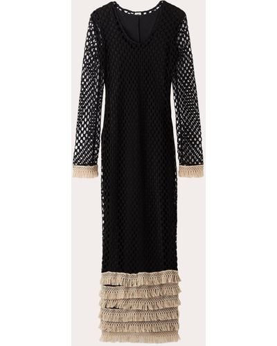 By Malene Birger Anae Crocheted Maxi Dress - Black