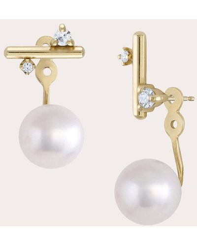 White/space Space Andromeda Pearl Ear Jackets 14k Gold - Natural