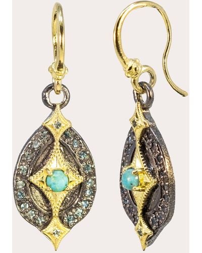 Armenta Turquoise Crivelli Drop Earrings - Metallic