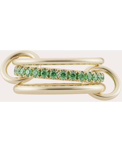 Spinelli Kilcollin Petunia Emerald Linked Ring - Natural