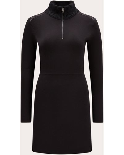 Moncler Knit Wool Mini Dress - Black