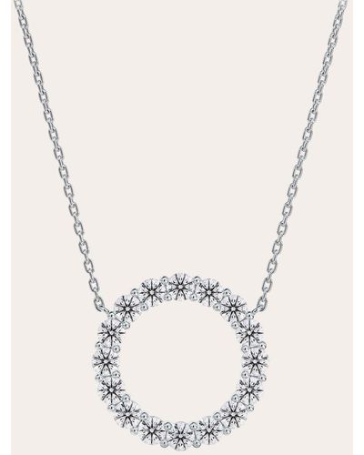 De Beers Forevermark Diamond Circle Pendant Necklace - Natural