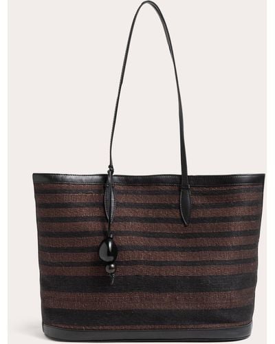 Hunting Season The Leather Fique Tote Bag - Black