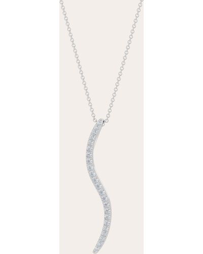 Natori Brushstroke Diamond Shangri-la Pendant Necklace - Natural