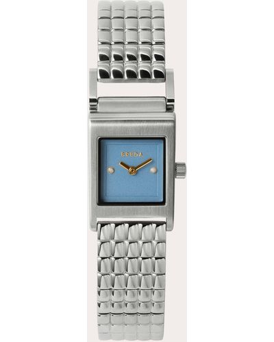 Breda Blue & Stainless Steel Revel Bracelet Watch