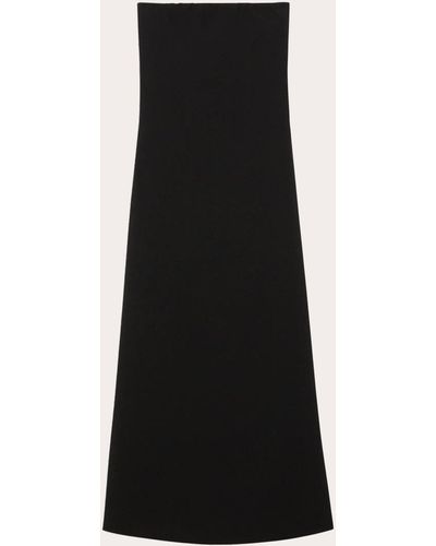 Theory Admiral Crepe Strapless Dress - Black