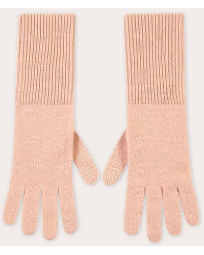 Loop Cashmere Toffee Cashmere Gloves - Natural