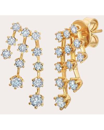 Graziela Gems Floating Diamond Fall Drop Earrings - Natural