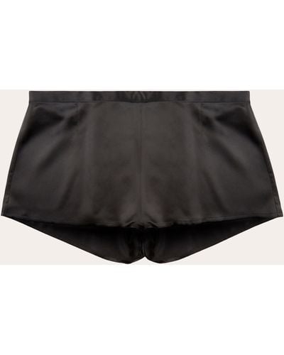 La Perla Silk Boxer Shorts - Black