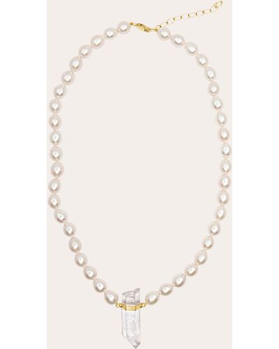 JIA JIA Ocean Pearl Crystal Quartz Charm Necklace - Multicolor
