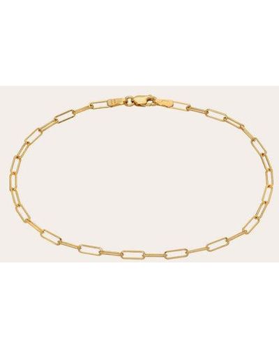 Zoe Lev Open-link Chain Anklet - Natural