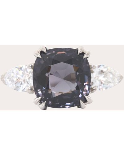 Yi Collection Gray Spinel & Diamond Forever Love Ring - White