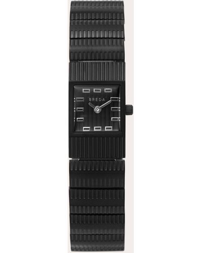 Breda Groove Bracelet Watch - Black