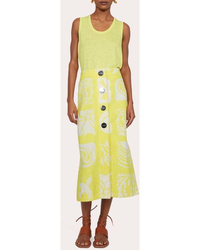 Rodebjer Leilani Towel Skirt - Yellow