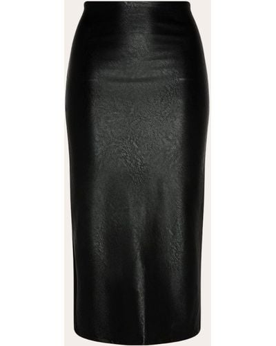 Commando Women's Faux-leather Midi Skirt - Black