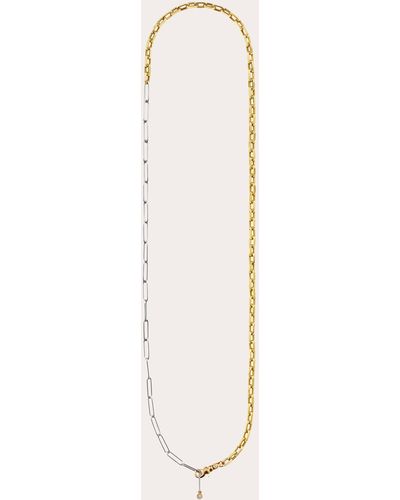 Milamore Diamond & 18k Gold Duo Chain Jr. Necklace - Natural