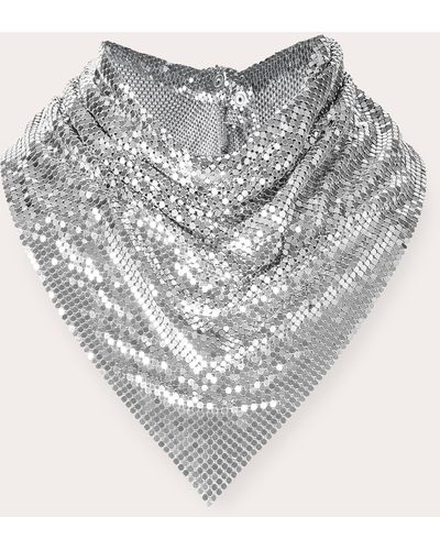 Rabanne Pixel Chainmail Scarf - Gray