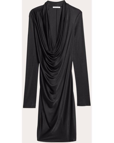 Helmut Lang Cowl Neck Dress - Black