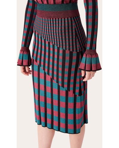 Diane von Furstenberg Rosa Knit Midi Skirt Cashmere/wool - Black
