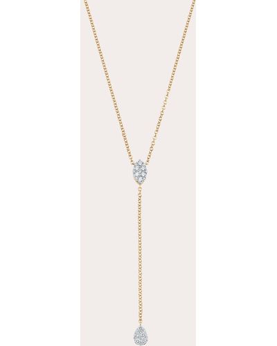 Sara Weinstock Reverie Diamond Marquise & Pear Drop Necklace - Natural