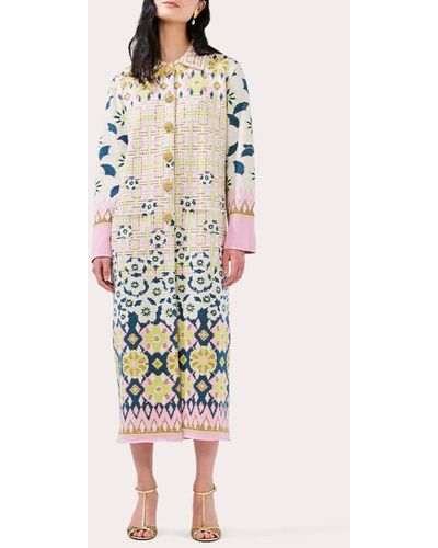 Hayley Menzies Hayley Zies Cotton Jacquard Coat - Multicolor