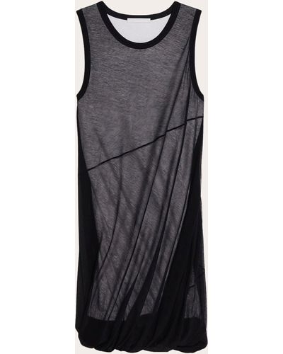 Helmut Lang Jersey Bubble Dress - Black