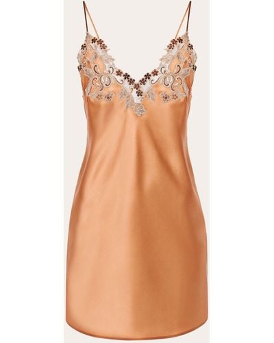 La Perla Women's Silk Slip Dress - Natural