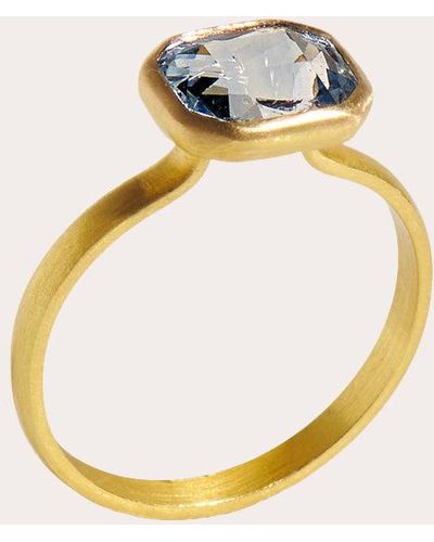 Sanjay Kasliwal Daivi Blue Sapphire Ring - Metallic