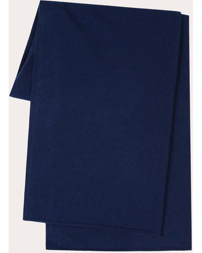 Loop Cashmere Midnight Cashmere Lofty Blanket Scarf - Blue