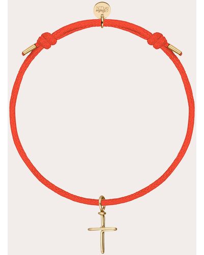 Atelier Paulin Cross Color Block Bracelet - Red