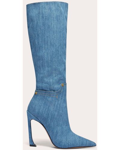 Piferi Nadja Denim Knee-high Boot - Blue