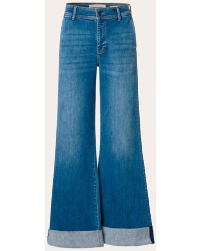 Tomorrow Women's Kersee Marine Wide-leg Jeans - Blue