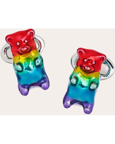 Jan Leslie Rainbow Gummy Bear Cufflinks - Multicolor