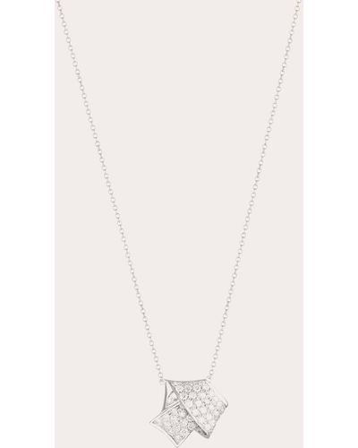 Carelle Jumbo Knot Pavé Diamond Pendant - Natural