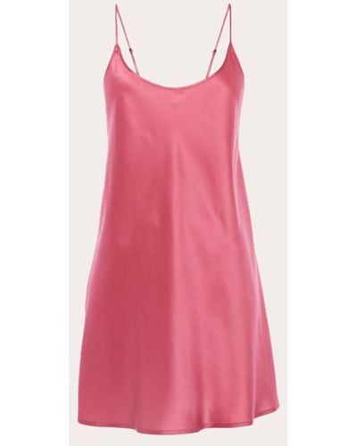 La Perla Short Silk Slip Dress - Pink