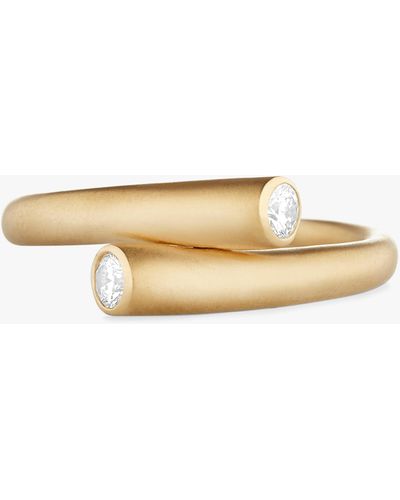 Carelle Whirl Single Diamond Ring - Metallic