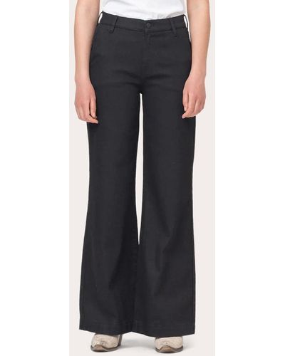Tomorrow Kersee French Wide-leg Jeans - Black