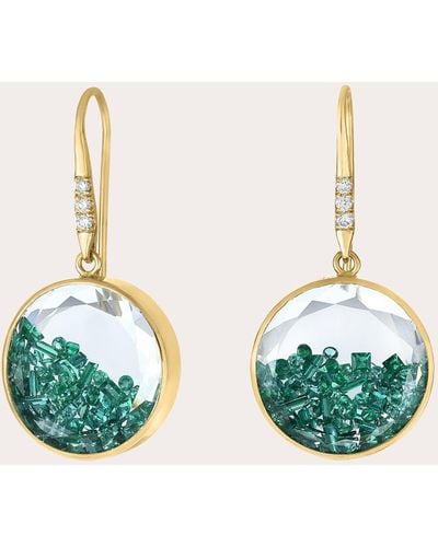 Moritz Glik Emerald Core 15 Drop Earrings - Green