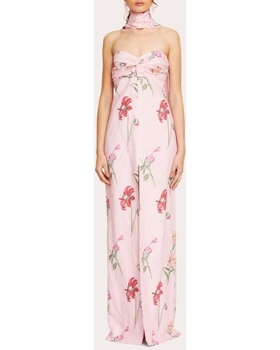Isla & White Gaelle Strapless Maxi Dress - Pink