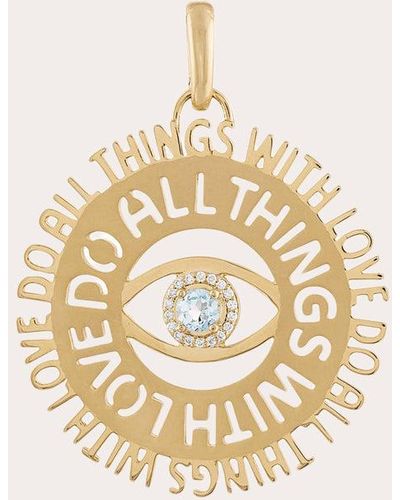 Eden Presley Do All Things With Love Pendant - Metallic