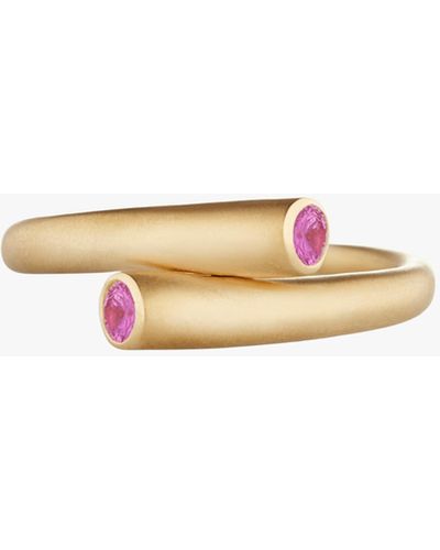 Carelle Whirl Single Pink Sapphire Ring