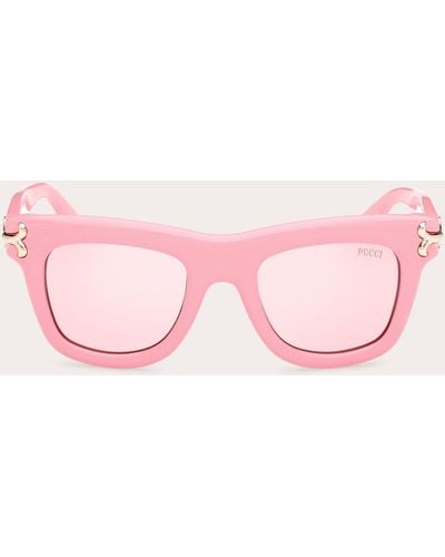 Emilio Pucci Shiny Square Sunglasses - Pink